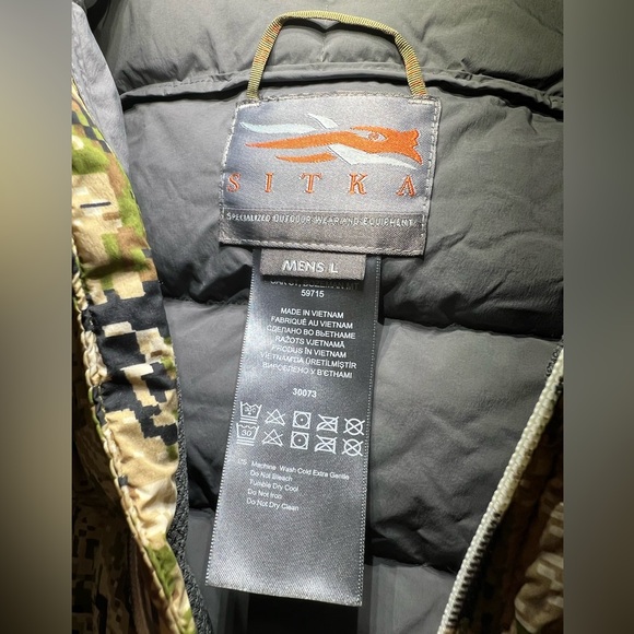Sitka Kelvin Lite Down Jacket - L - Optifade - Picture 3 of 3